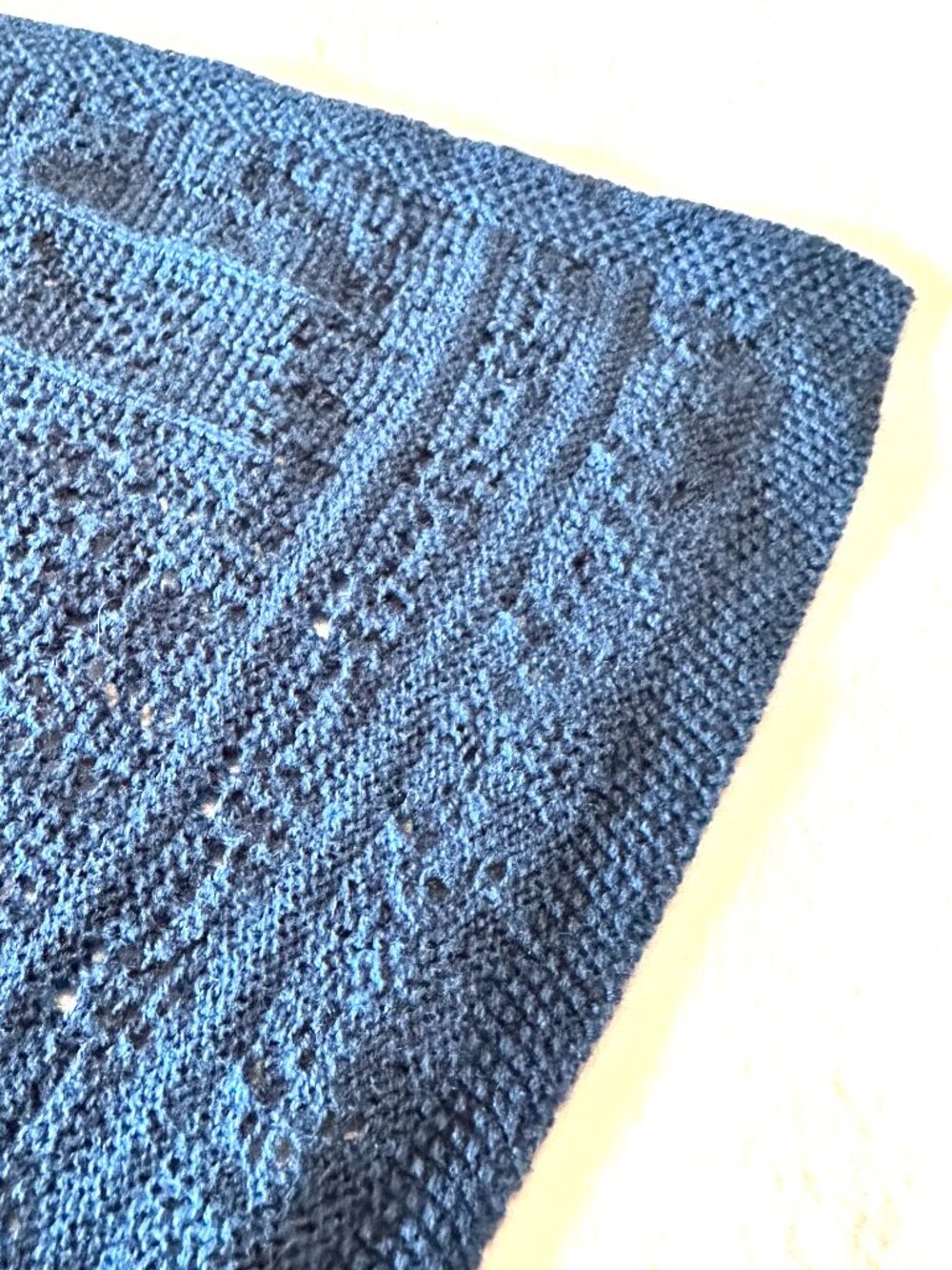 J.Jill one size blue cotton/linen poncho